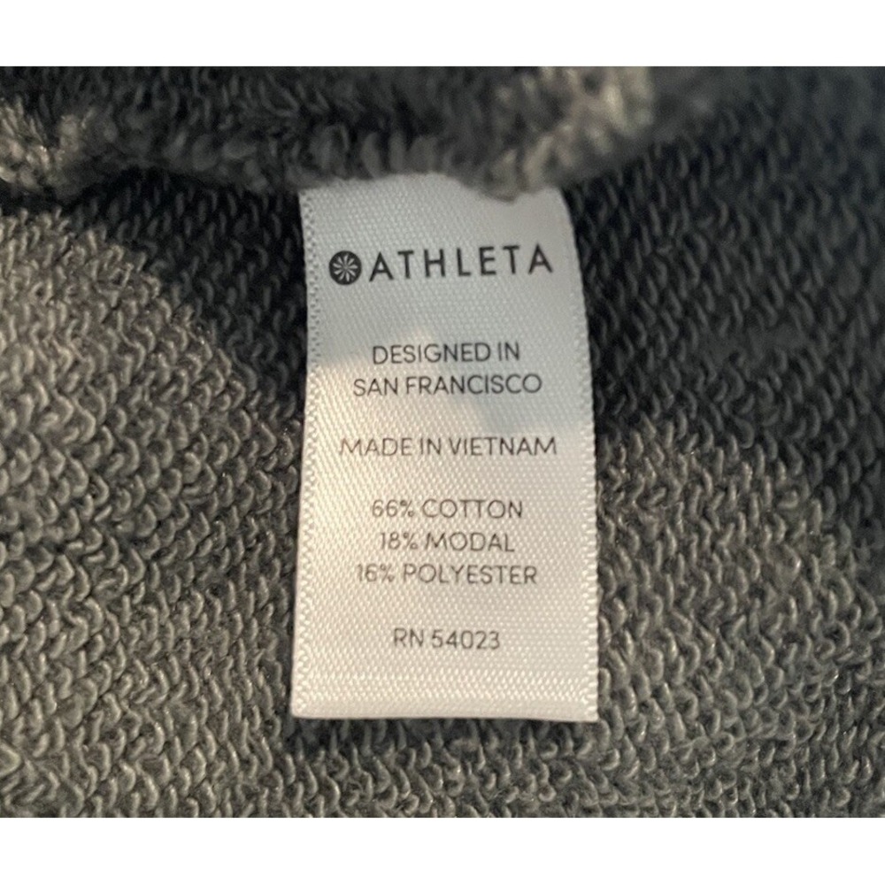 Athleta Sweatshirt Dress Womens Small Olive Green Minimalist Comfort Sporty - Picture 6 of 7